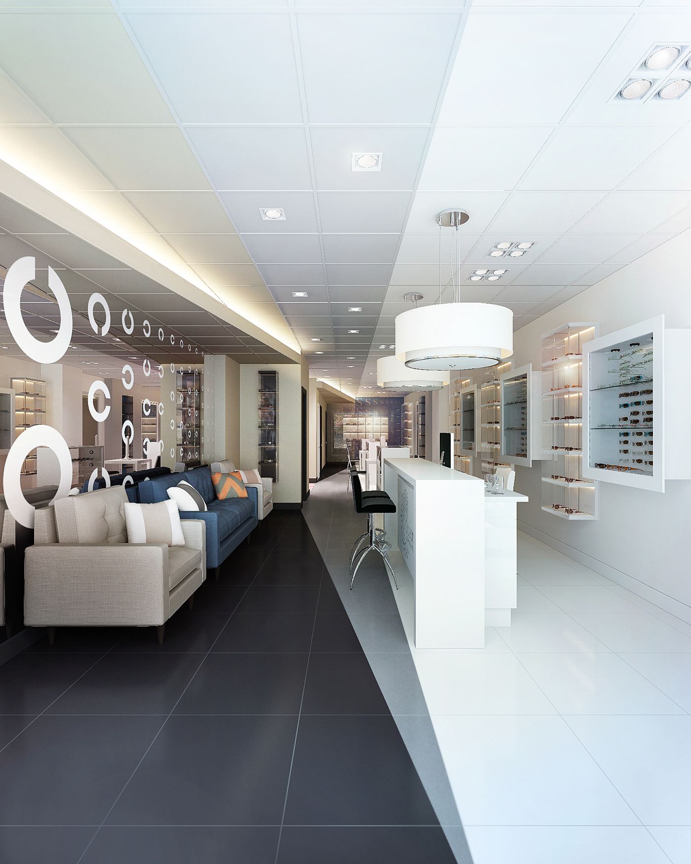 Approved design: sales floor