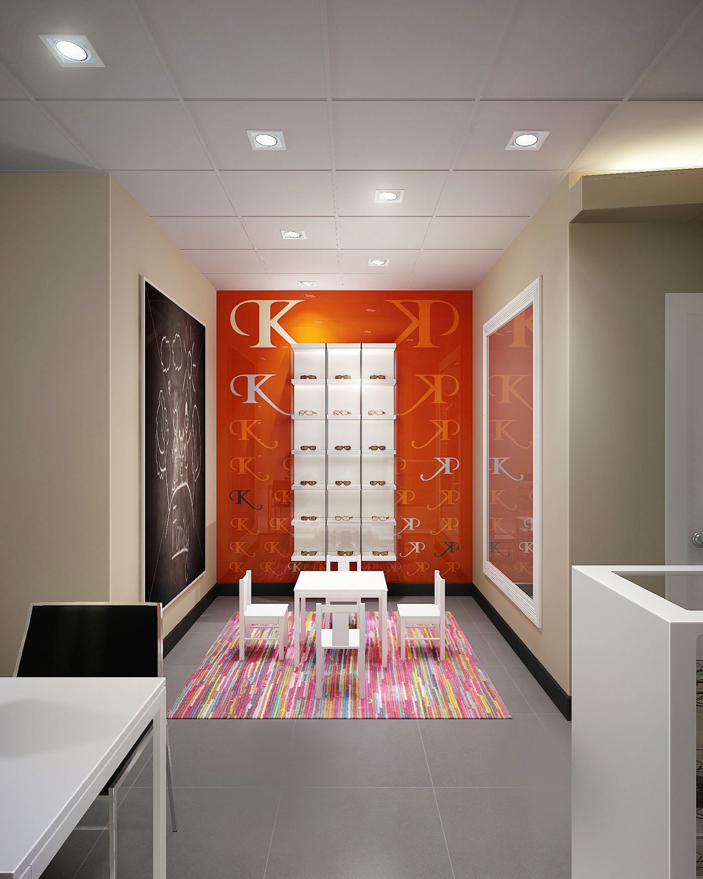 Approved design: children's area